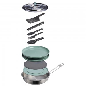 Stanley The Wildfare Core Fry Pan Cookset 12-piece set | 1 QT Zelene | 61-61823-578