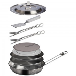 Stanley The Wildfare Pro Fry Pan Cookset 15-piece set | 1.1 QT Šedé | 12-98065-817