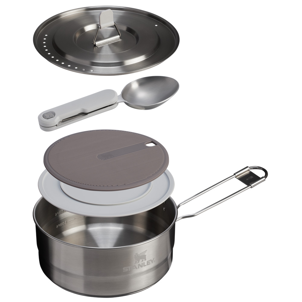 Stanley The Wildfare Go Two Bowl Prep & Cook Set 14-piece set | 1.65 QT Šedé | 38-25819-428