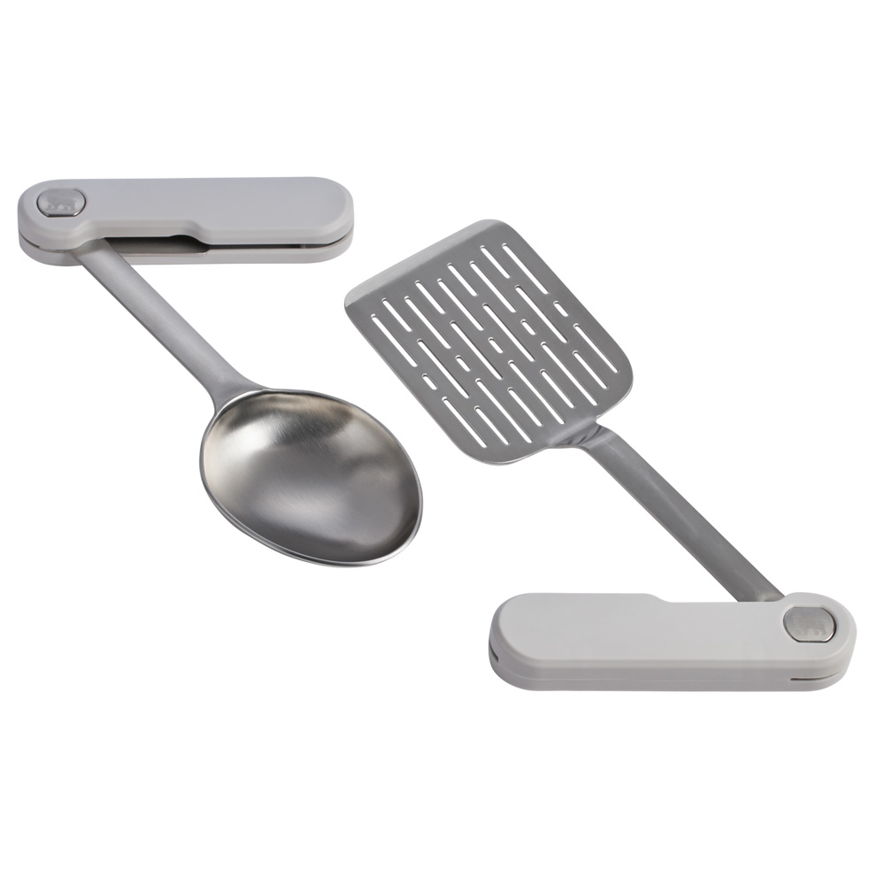 Stanley The Wildfare Pro Fold & Go Utensil Set | 2-piece set Stříbrné | 80-07915-325